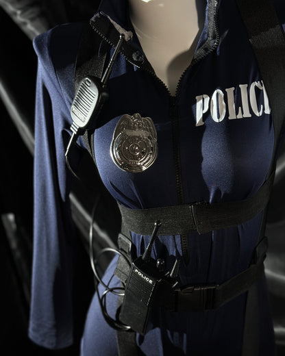 Sexy Police Officer Costume Lingerie Set