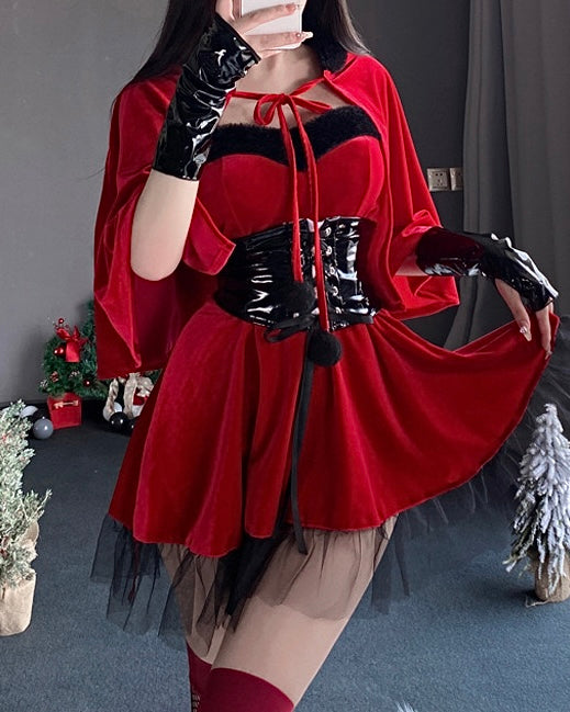 Little Red Riding Hood Velvet Costume