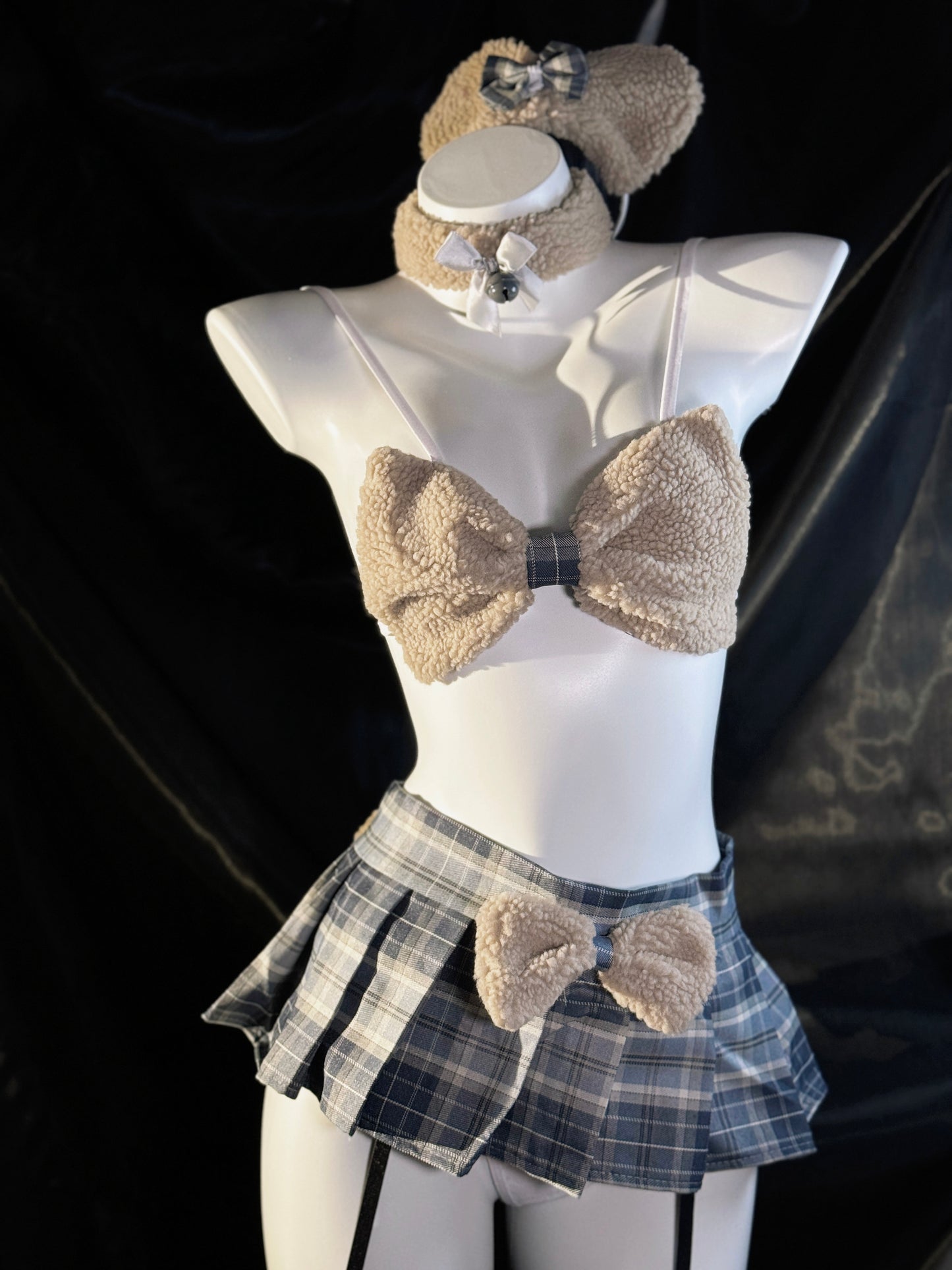 Teddy Bear Uniform Lingerie Set