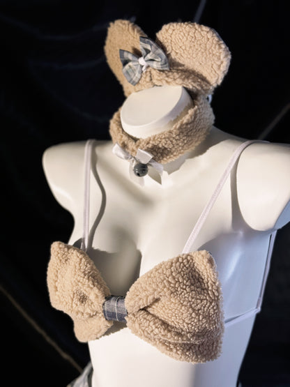 Teddy Bear Uniform Lingerie Set