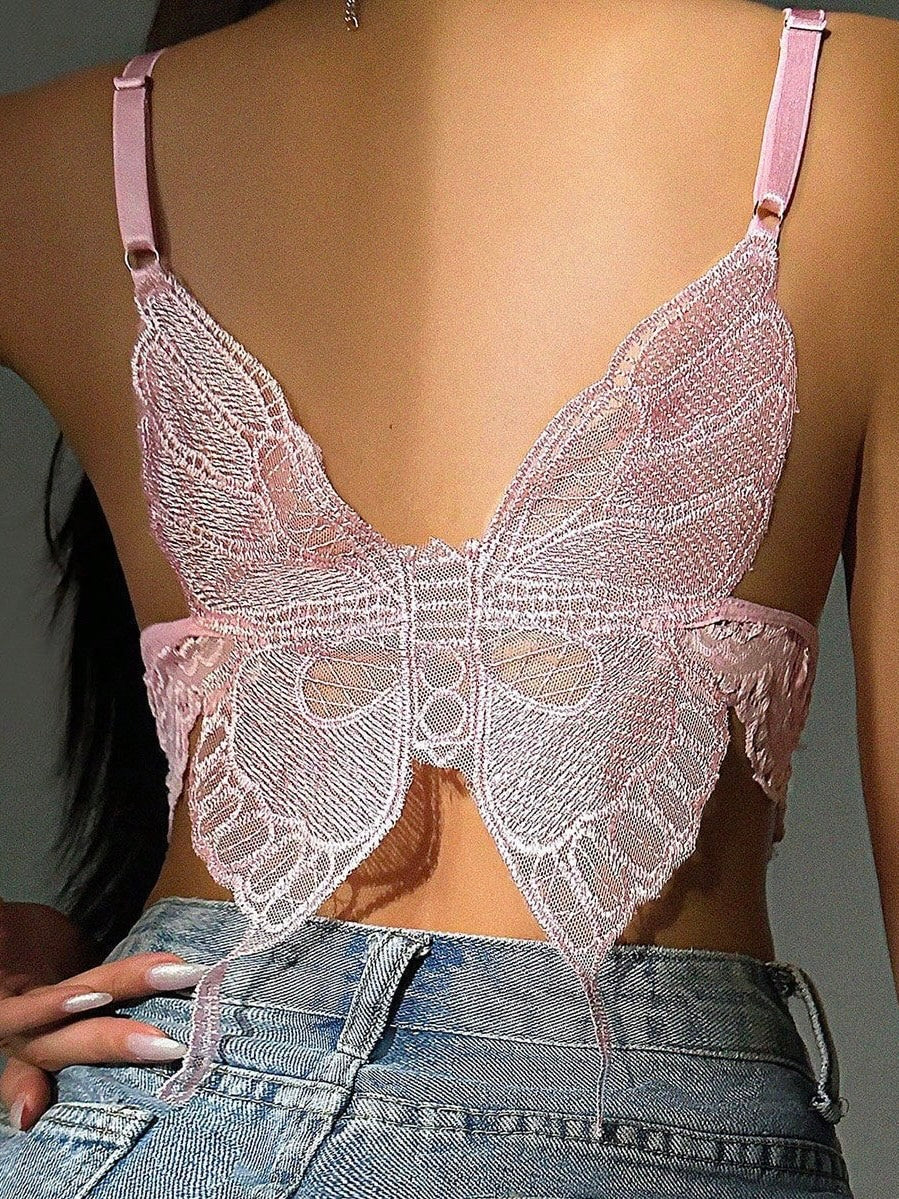 Butterfly Lace Bralette Lingerie