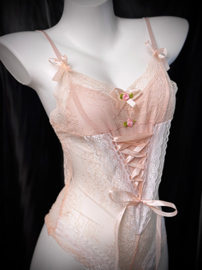 Dolores Lolita Roses Lace Teddy Lingerie