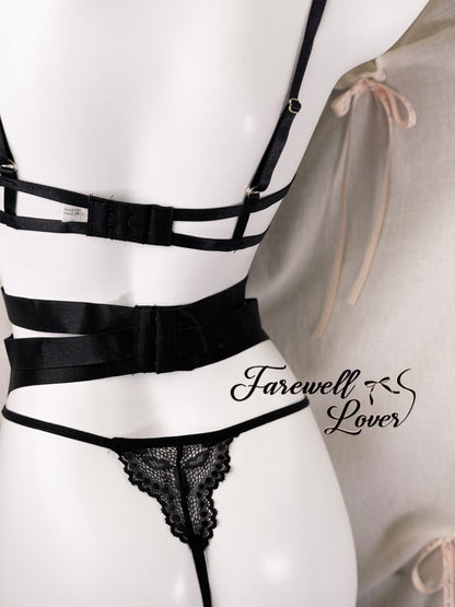 Fifty Shades of Grey Garter Lingerie Set