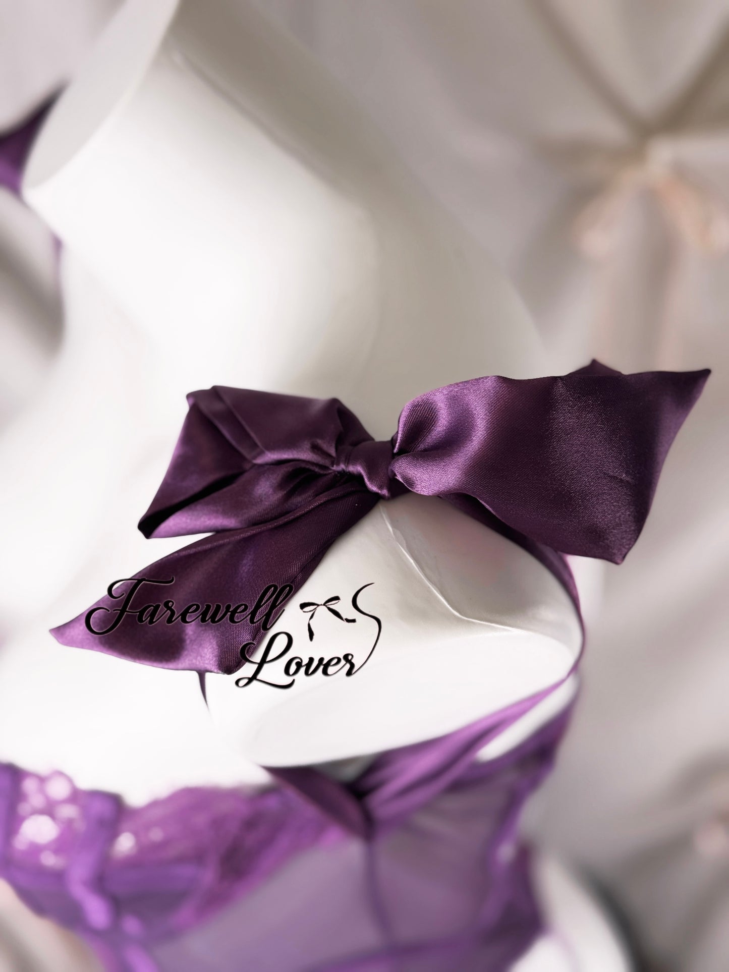 Violet Dreams Satin Lace Teddy Lingerie