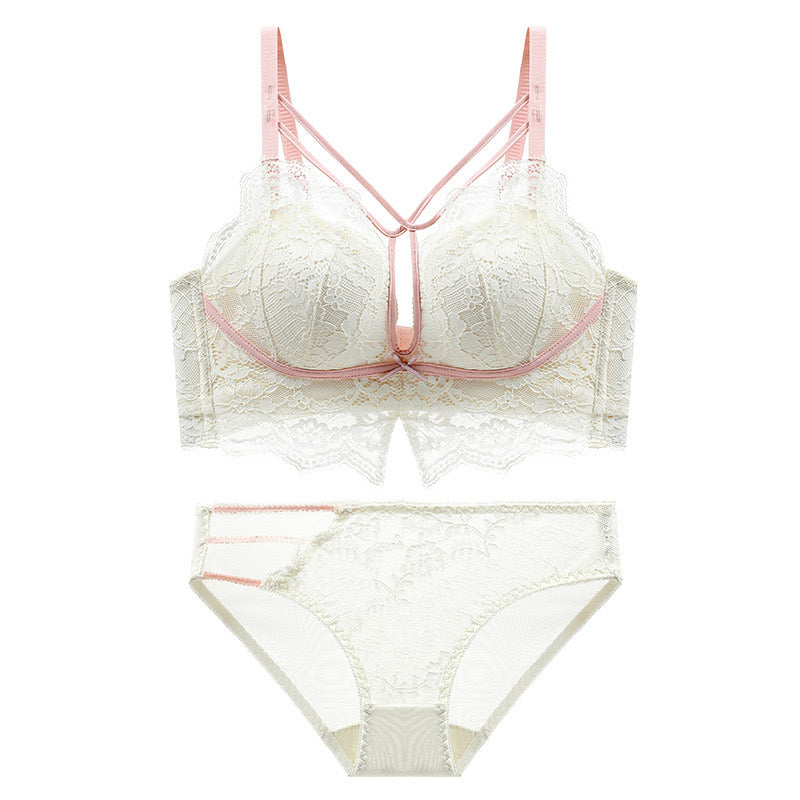 Caramel Macchiato Add-2-cups Padded Lace Bra Set